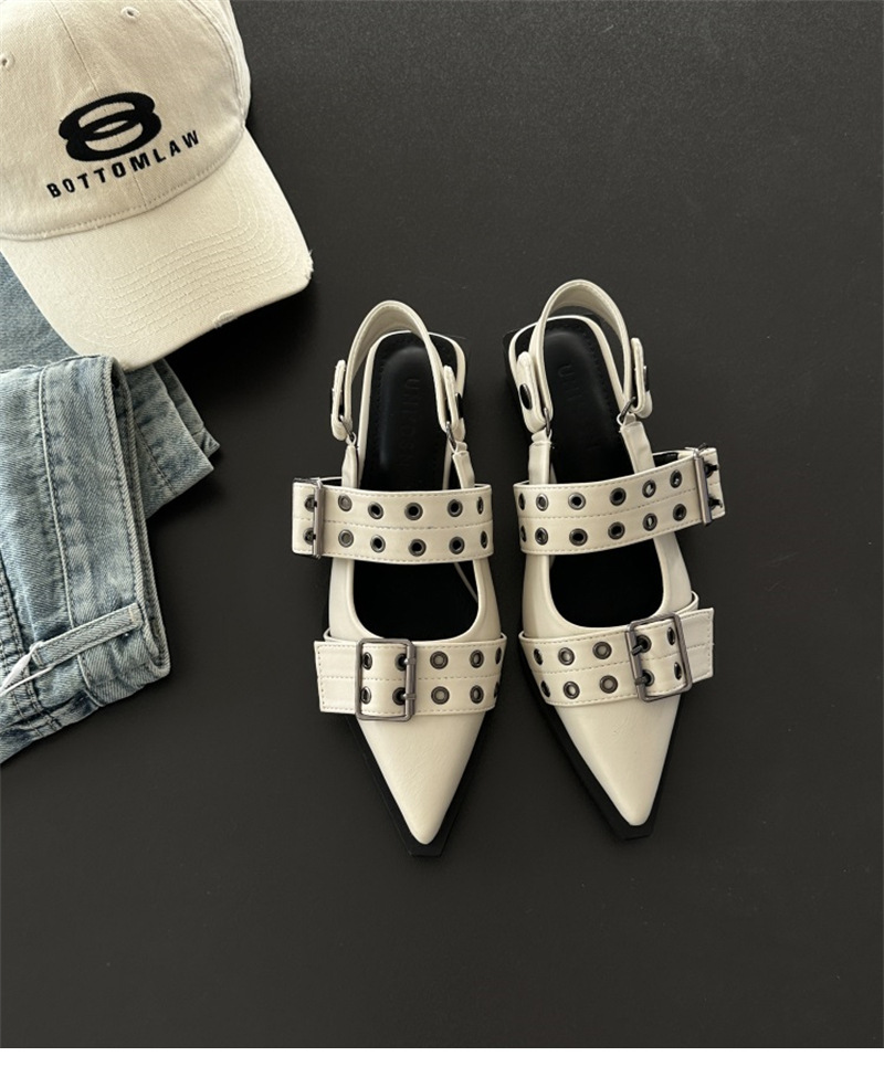 Women new Fashion High Heels Designer Retro Elegant Trendy Mary Jane Shoes Coarse Heel Casual Sandals