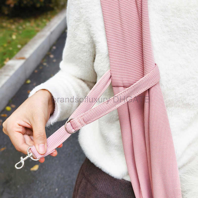 Pet supplies crossbody pet bag mesh cat bag dog outdoor portable shoulder bag waffle
