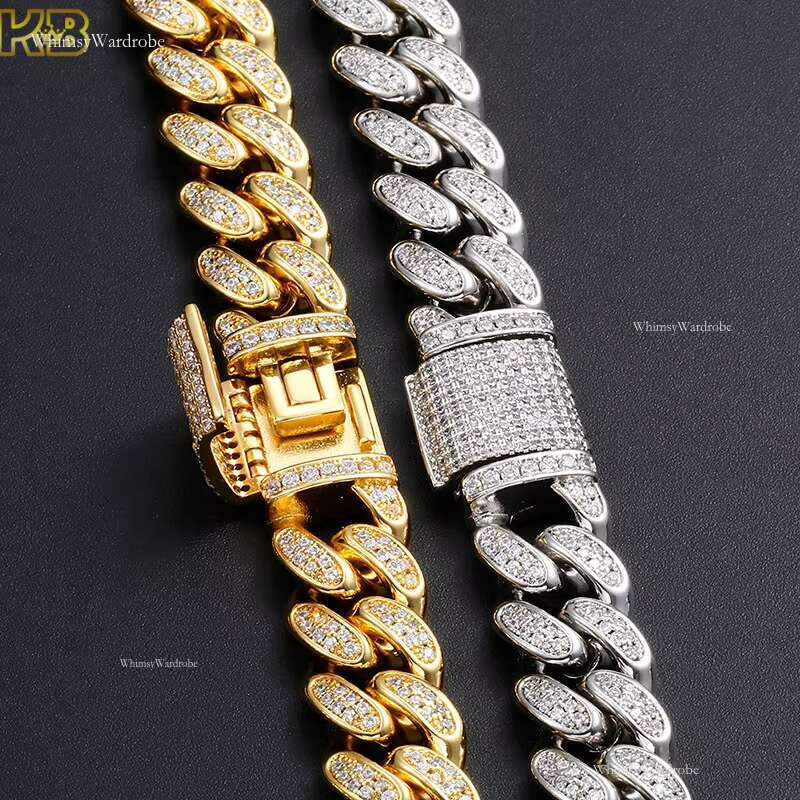 Tennis Necklace Sier Cuban Hip Hop Style VVS Moissanite Dia Chain High Quality Jewelry for Men Women