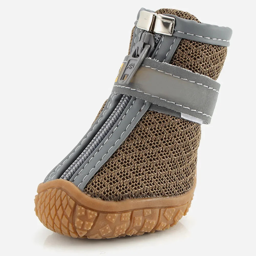Dog Shoes for Small Dogs Mesh Breathable Dog Boots Paw Protectors for Summer Pavement Winter Snowy Anti Slip Puppy Booties 250402