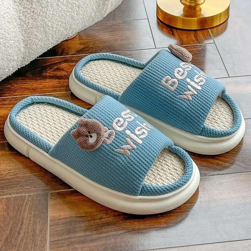 2025 Summer New Women's Indoor Warm Couple Designer Fashion Cotton Slippers Lightweight, Soft and Comfortable Slippers