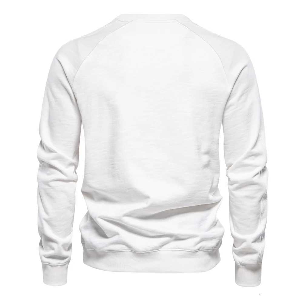 2024 New Spring Cotton Blend Sweatshirt for Men Casual Sport Design Round Neck Pullover Men W251106