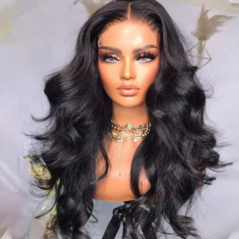 Body Wave full Lace Front Wigs Human Hair Pre Plucked Brazilian black Brown Virgin Hair Glueless HD Frontal Wig For Women