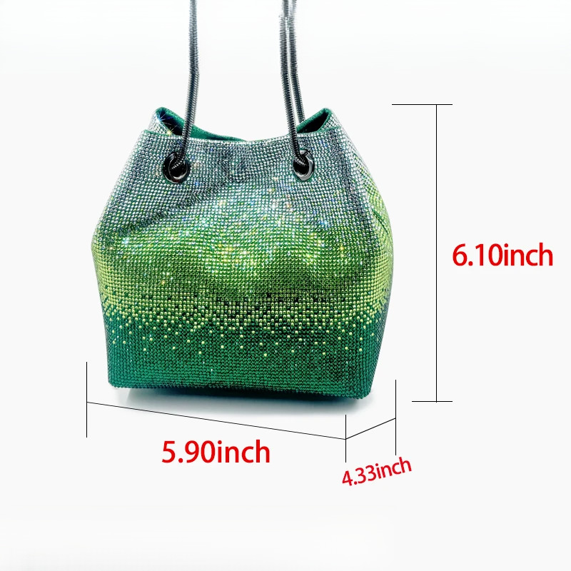 2025 This year popular latest Italian design shiny wedding party women high quality dia handbags evening bags