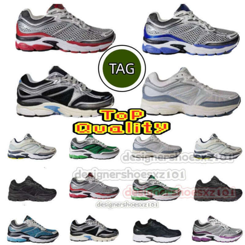 Freight Free Sauconny Shoes Progrid Omni 9 Designer Shoes Sauconies Outdoor Running Shoes Shock Absorption Wear Resistant Thick Sole Grey White Sneakers With Box