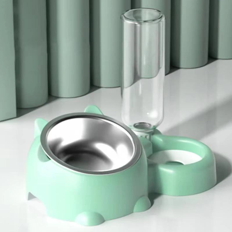 Pet Drinking Bowl Thickened Large Tilt Drinking Bowl Cat Neck Protector Cat Accessories Water Dispenser 250403