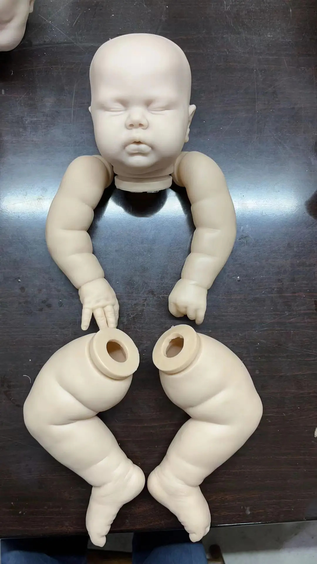 NPK Arrival 25inch Huge Size Reborn Doll Kit Pickle Fresh Color Soft touch with Cloth Body Unfinished Doll Parts 251105