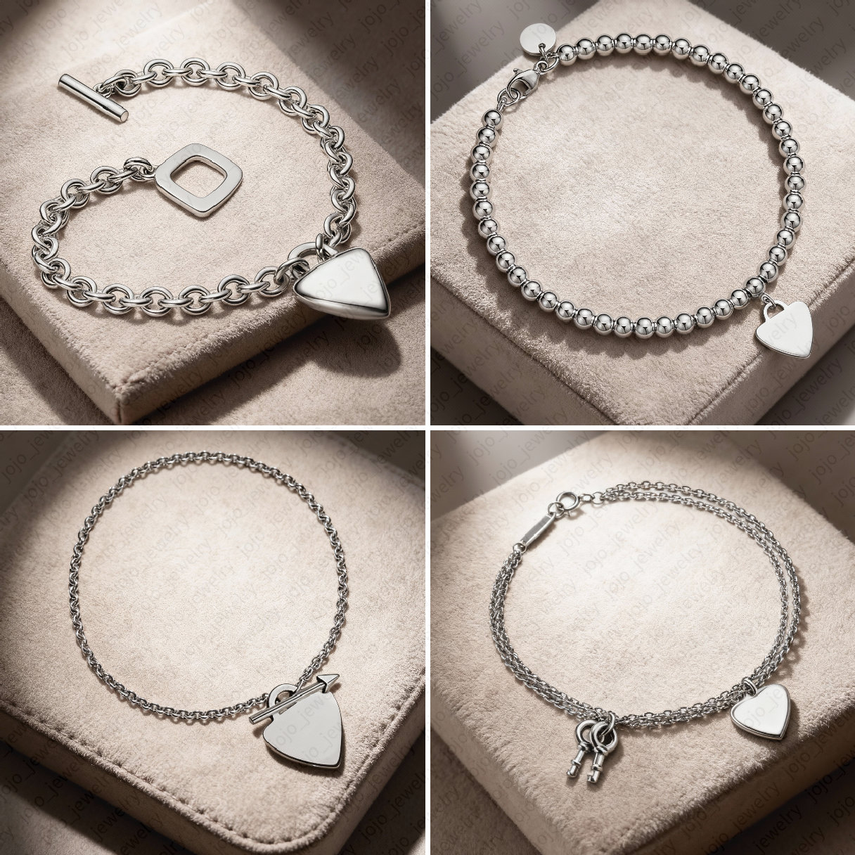 silver bracelet designer jewelry women men bracelet designer elegant double heart bracelet fashion jewelry best friend bracelet luxury braclets hip hop bracelet