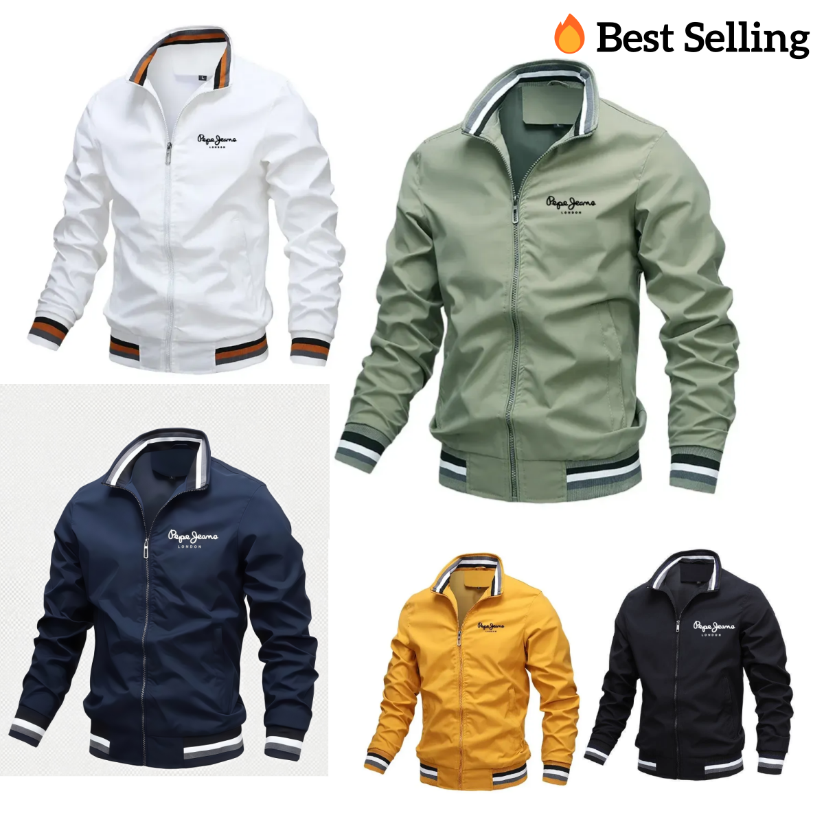 Designer Men's Jackets Autumn And Winter Stand Collar Casual Zipper Jacket Outdoor Sports Coat Windbreaker For Men Waterproof Bomber Sports And L