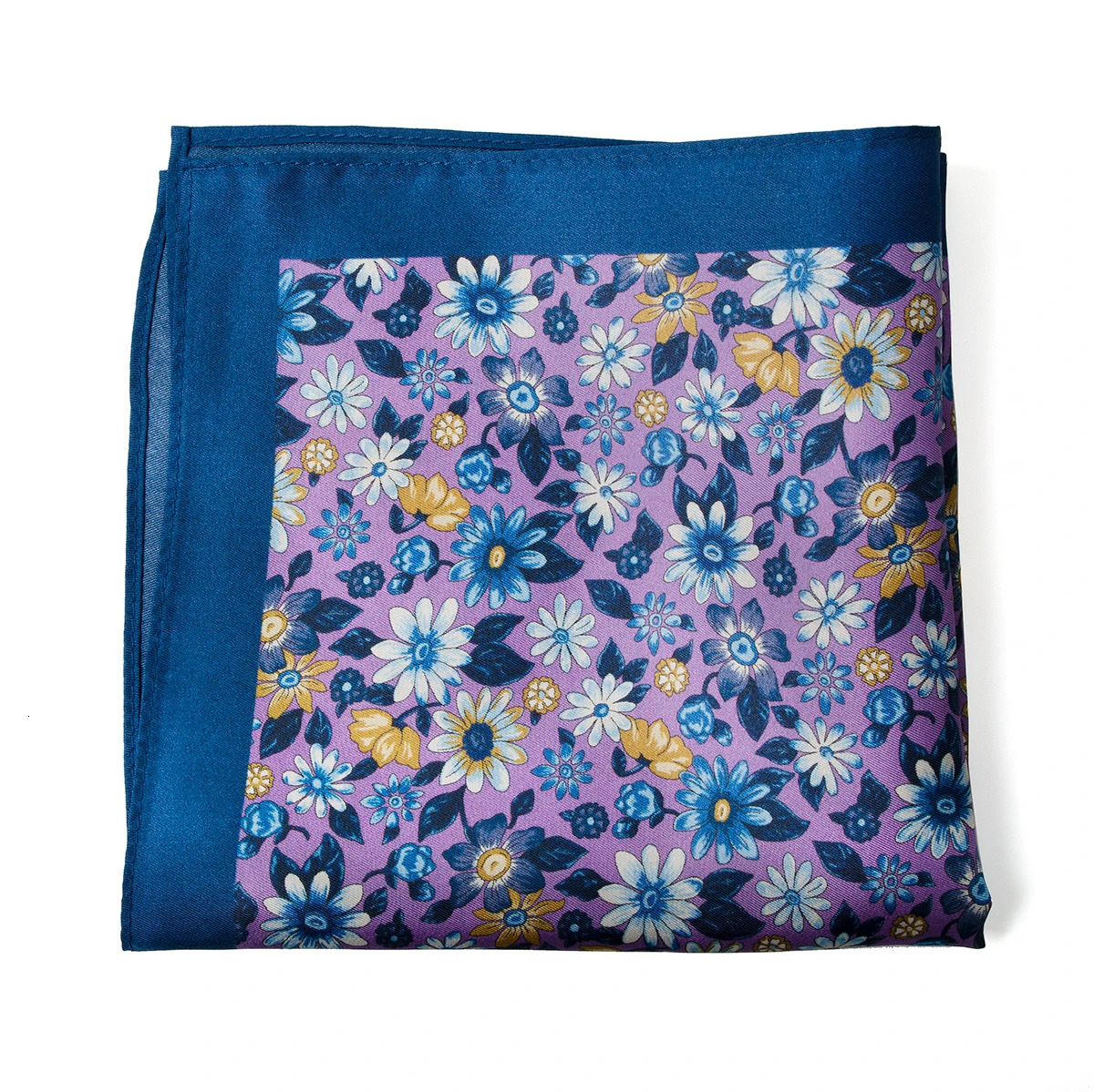 Vintage Style Mens 100% Silk Paisley Floral Printed Hanky Custom Handkerchief Pocket Square 250403