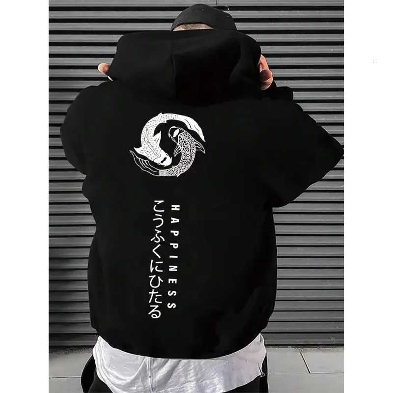 2025 anime printed mens hoodie loose sweatshirt fashionable fleece basic daily hoodie high quality hoodie W251106