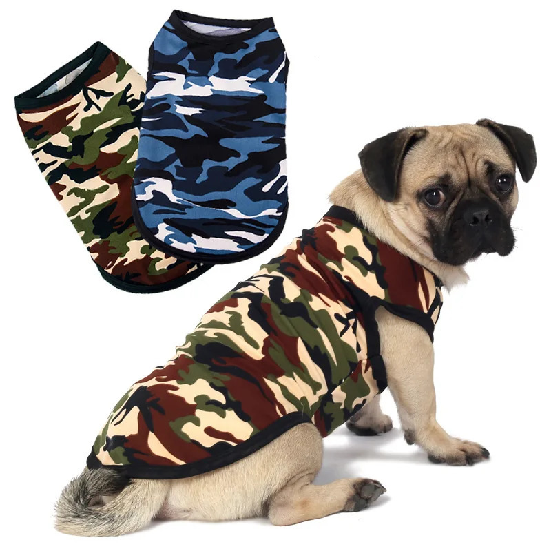 Summer Pet Dog Cooling Vest Camouflage Breathable Cat Clothes Small Medium Large Dog Puppy French Bulldog Clothes Dog Costume 250402
