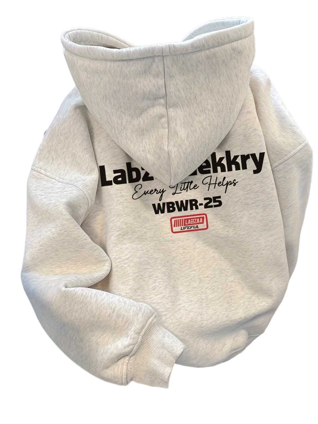 2025 Autumn and Winter New Mens Casual Printed Hoodie Couple Fashion Loose Unisex Pure Cotton Casual and Comfortable Hoodie W251106