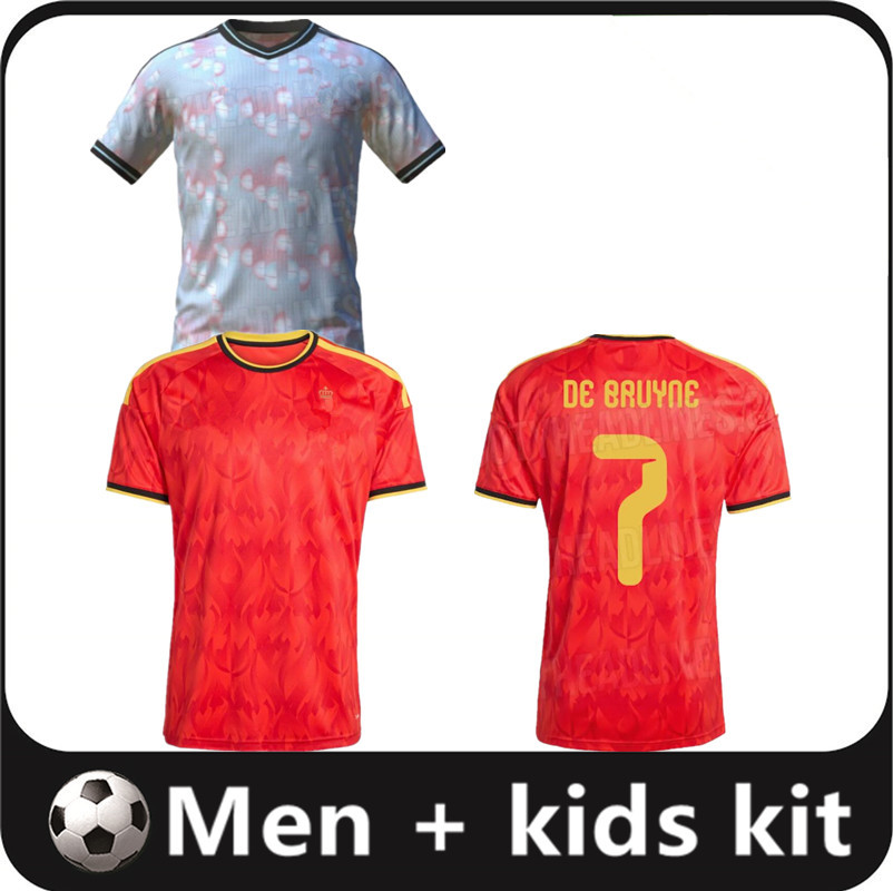26 27 BELGIUM soccer jerseys DE BRUYNE R. LUKAKU E. HAZARD 2026 MERTENS BATSHUAYI TIELEMANS T.HAZARD Fans Player football shirt uniform Men Kids Kits 16-4XL