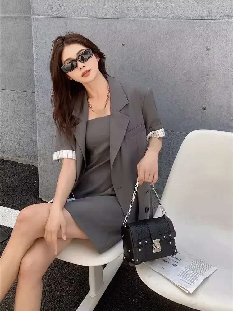 Spring Summer New Chain Fashion Small Box Bag Hasp Sheepskin Genuine Leather Single Shoulder Casual Crossbody Bags