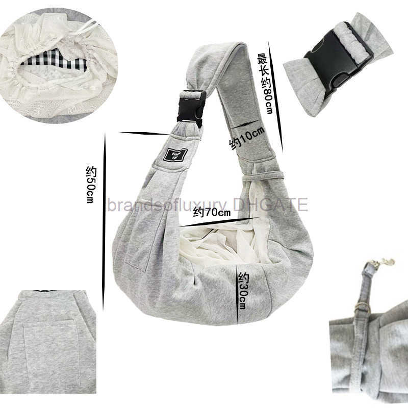 Adjustable shoulder strap anti falling net foldable dog bag new dog out backpack cat pet backpack