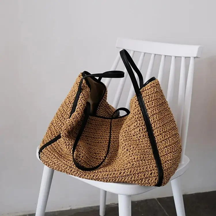 Ladies Korea Handbag High Quality Large Female Tote Bag Fashion Vintage Woolen Single Shoulder Hand Solid Color 251106