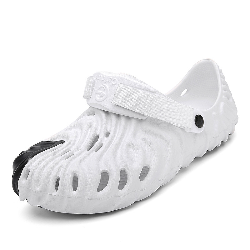 2025S Designer Men S Slippers Summer Men S Sandals With Breathable Toe Caps And Perforated Casual Beach Shoes For Couples Hollowed Out Anti Slip Outdo