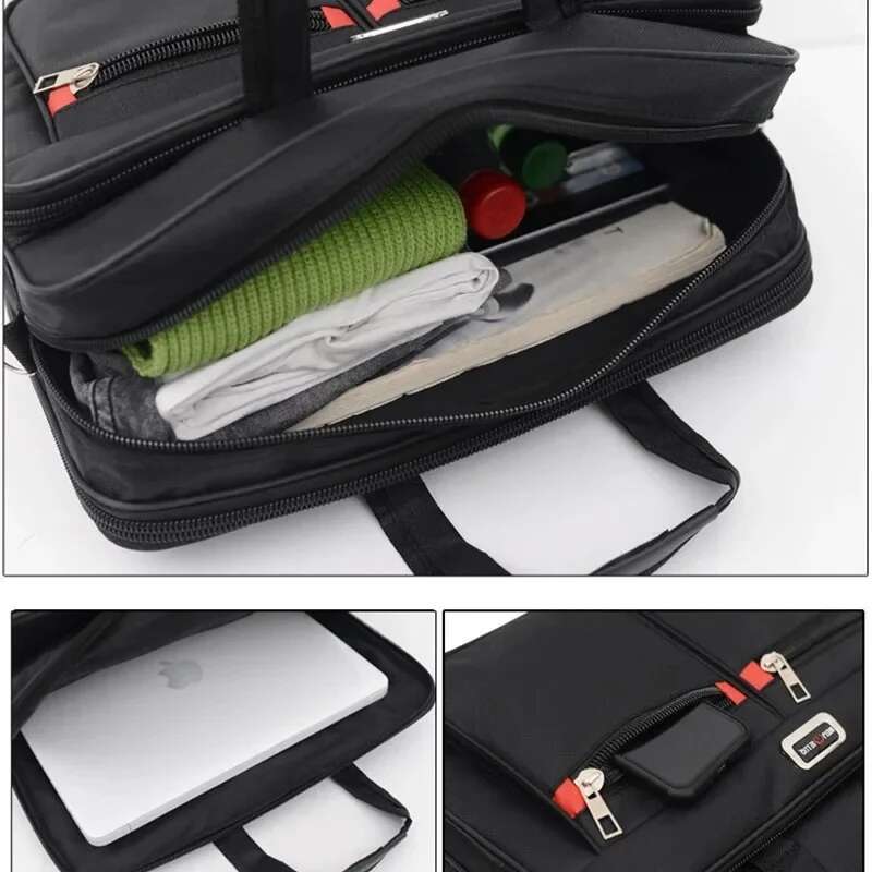Fashion Large Capacity Men's Briefcase Multifunction 15.6" Laptop Office Male Shoulder Messenger Bag Business Handbag