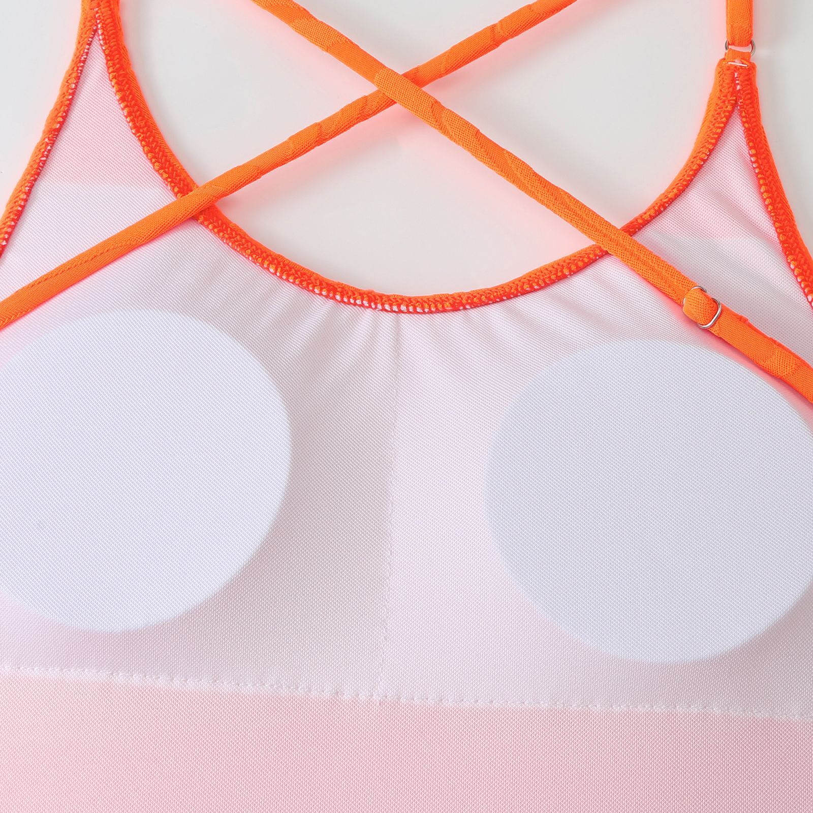 2025 new one-piece swimsuit women's solid color sexy tight triangle backless bikini