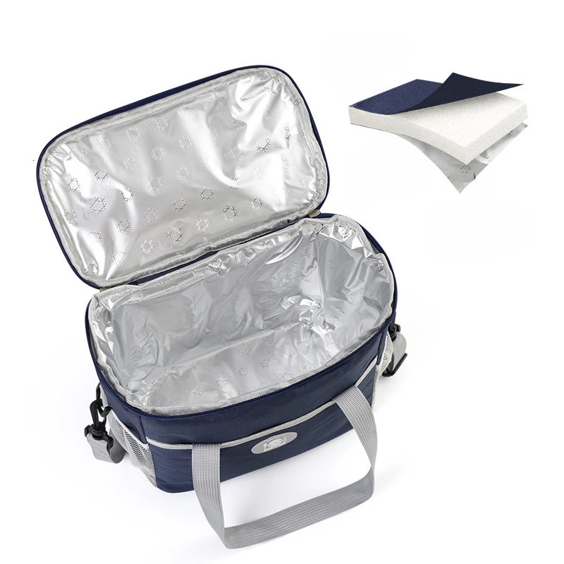 Aluminum foil thick waterproof insulation bag suitable for portable handbags in offices and schools reusable meal bags lunch boxes 250401