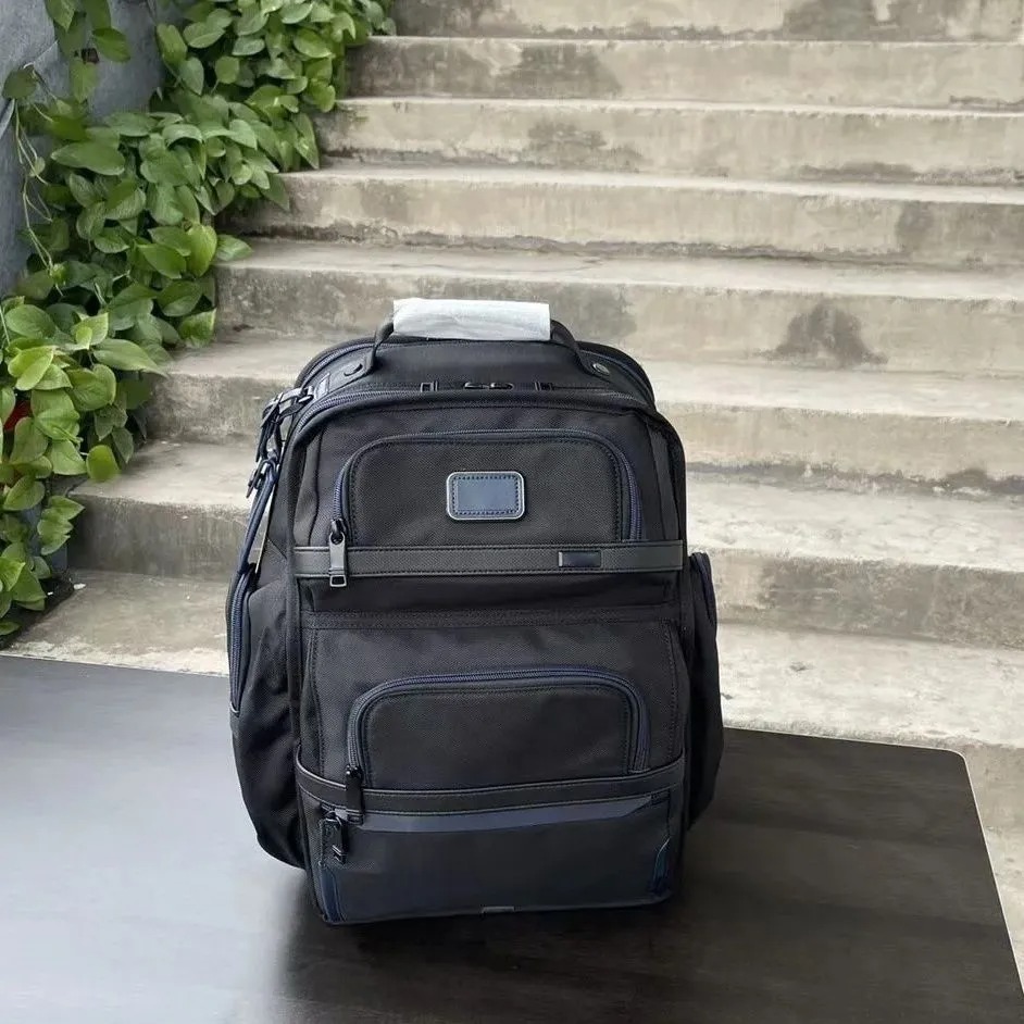 10A Soft Designer Large Genuine Leather Backpack for Men and Women - Stylish Casual Computer Backpack with Premium Design Blue and Black