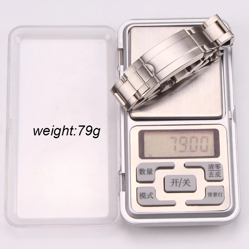 20mm 904L Stainless Steel Watch Band Curved End Solid Bracelet Strap With Glide Lock Clasp for 40mm 41mm Case 251105