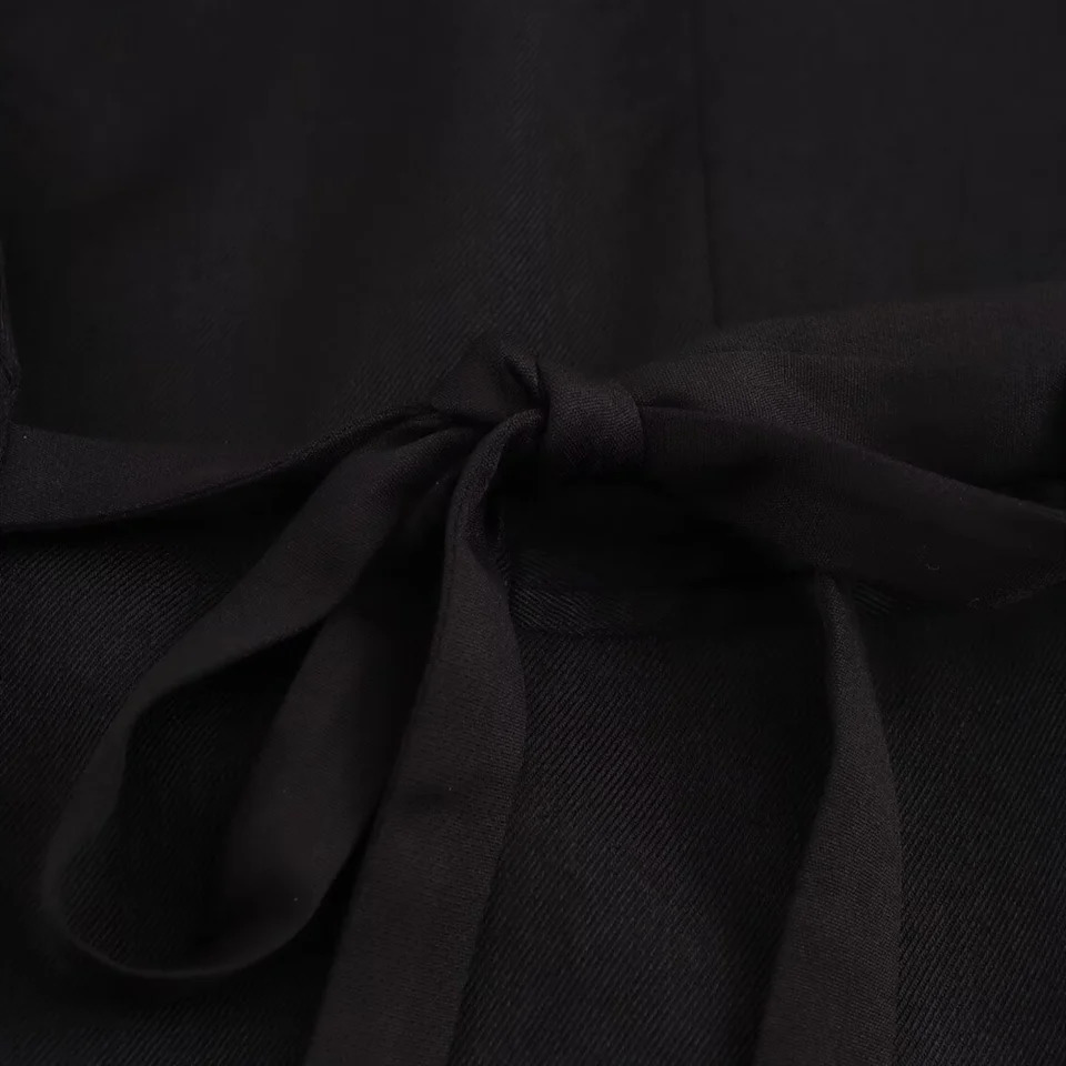 RARF Winter Product Womens Casual Solid Color Single Strap Loose Long Sleeve Set Coat 250402