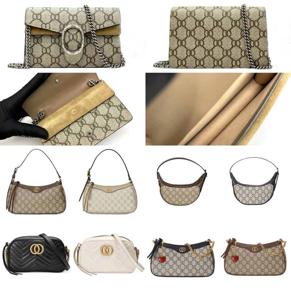 womens card holder wallet tote 12A quality designer chain women shoulder Black red white crossbody bag handbag bags