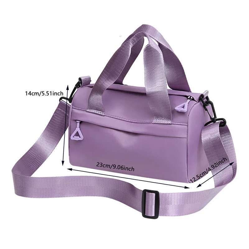2025 Solid Colour Women Shoulder Nylon Can Tote Small Square Fashion Trend Multi-Pocket Slanting Cross Mother Bag