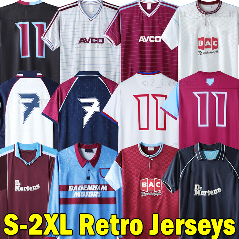 1986 WeSt HamEEs Retro Soccer Jerseys DUMITRESCU DOWIE 1989 90 LAZARIDIS COTTEE 1995 99 Iron Maiden Football Shirts 2001 22 BISHOP DI CANIO DICKS LAMPARD Men Uniforms