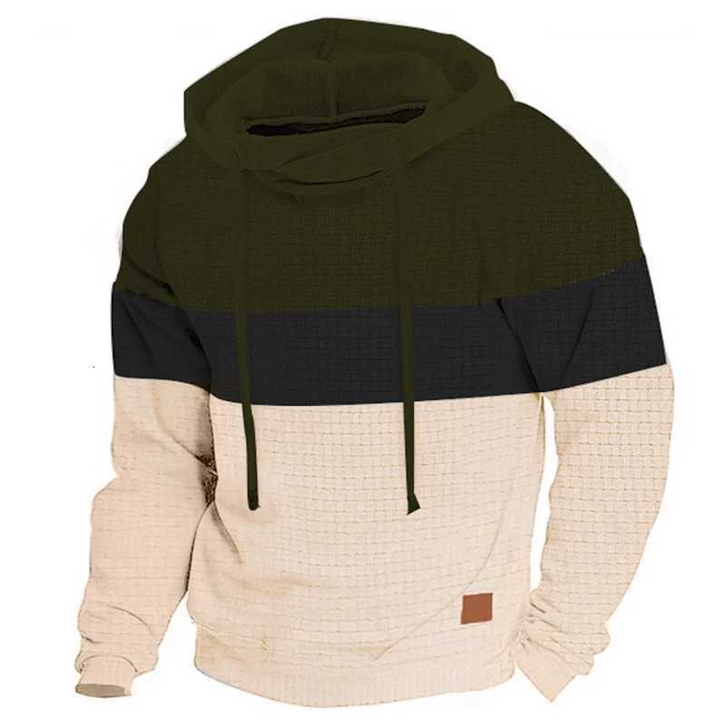 Mens Hoodie Pullover Sweatshirt Hooded Color Block Drawstring Sports Outdoor Casual Streetwear Sportswear Basic Fall Winter W251106