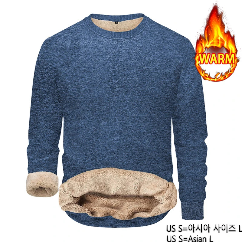 Animal Game Men Fleece Sweatshirts Casual Pullover Slim Thermal Underwear Male Sherpa Lined Streetwear Thermal Winter Shirts 251106