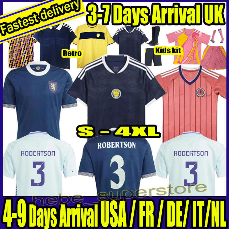 S-4XL 2025 2026 2027 Scotlands Soccer Jerseys ROBERTSON McTominay McGREGOR SHANKLAND MCGREGOR Football Shirt Home Away thrid maillot de Foot men kids kit unifrom