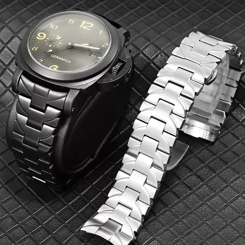 Stainless Steel Watch Band for Panerai Pam441 111 Series Mens Business Strap Accessories Wristband 24mm 251105