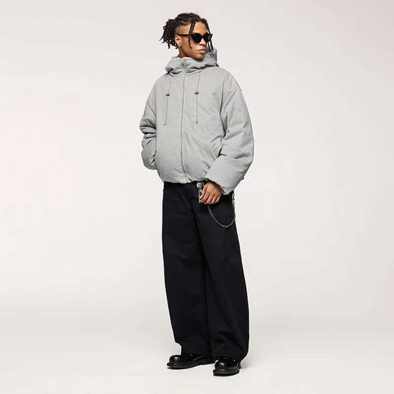 Unisex Oversized Jacket New Arrival Functional 90% Down Solid Color Hooded Mens Outerwear
