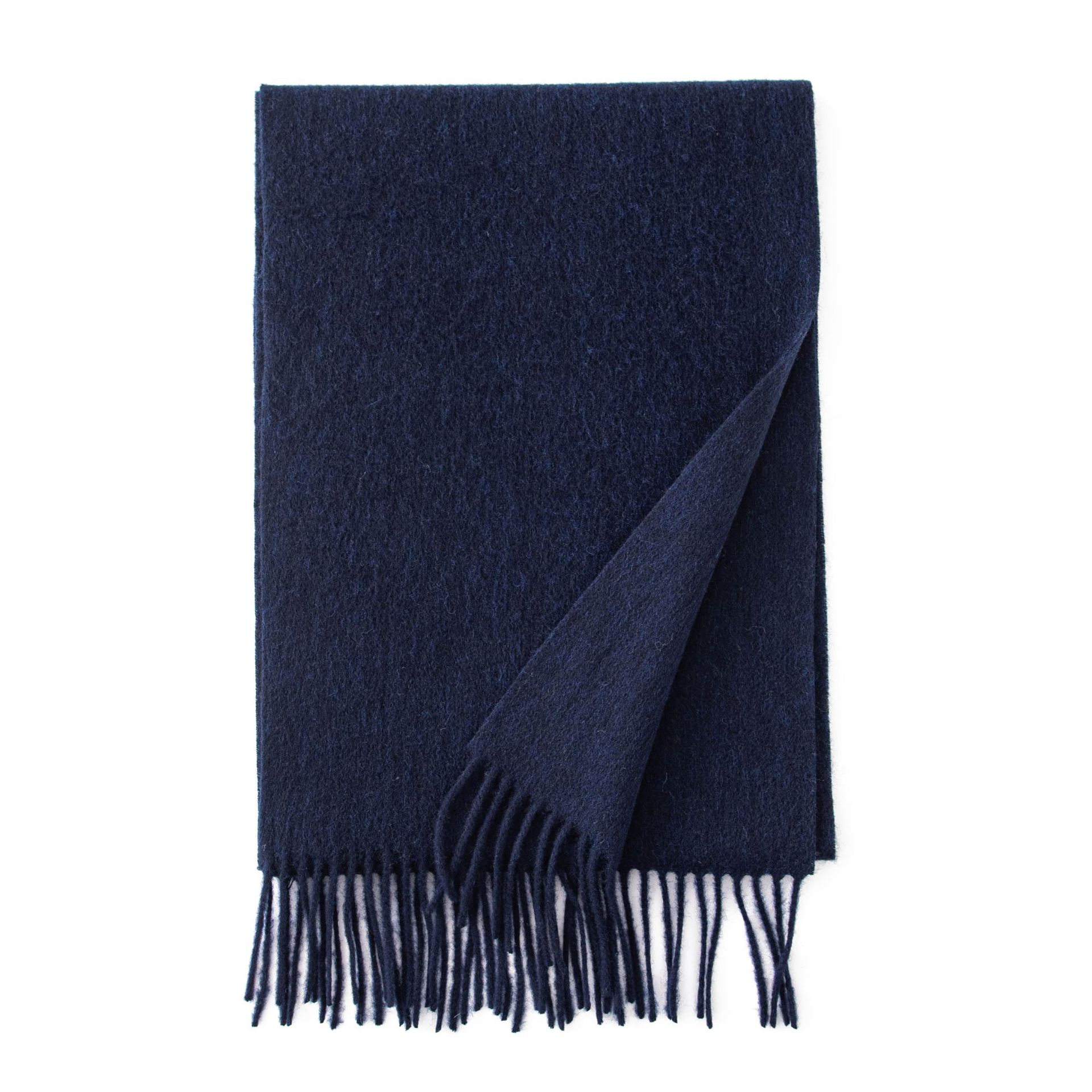 K324 Wool scarf autumn and winter 2024 new solid color scarf women's versatile neck thick warm shawl simple tassel