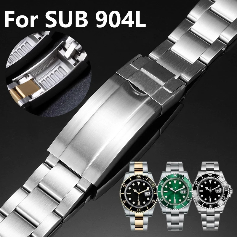 For Rolex SUBMARINER DAYTONA YachtMaster GMT Watch Band Strap Glide Lock Clasp 904 Steel Bracelet Watchbands 20mm 21mm 251105