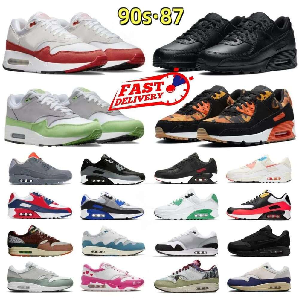 Designer 90 90s Women Men Triple Black Concepts Mellow 86 casual shoes Orange Camo Green Cool Grey bred Anniversary Premium Sports Running 87 sneakers 36-46