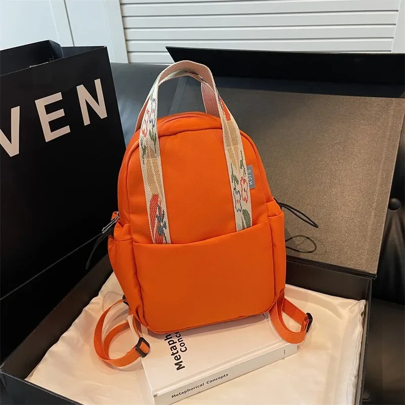 Fashion Trend Nylon Zipper Backpack Selling High Quality Exquisite Large Capacity Commuting School Bag Versatile Style 250402