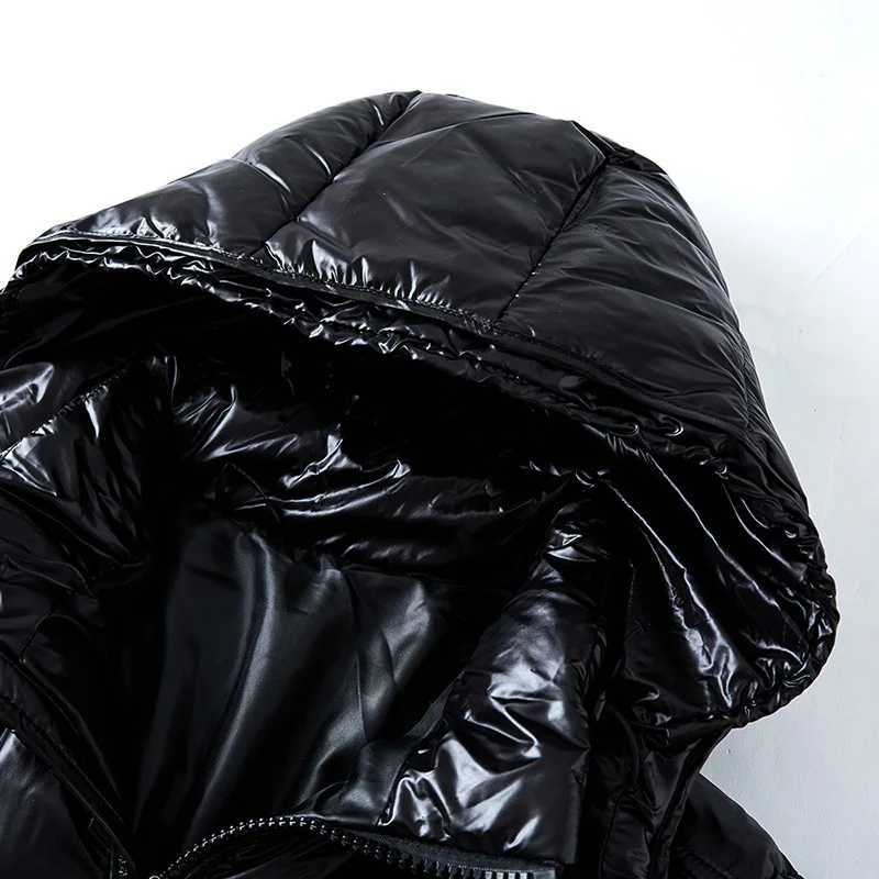 New Glossy Down Jackets Men Jackets Short Winter Hooded Women Thickened Warm-Keeping Cold-Proof Long Sleeve Cardigan Jacket X251106 - view 6