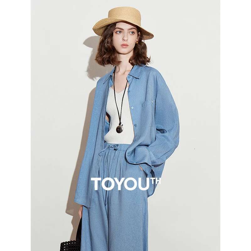 TOYOUTH Women Blouse 2025 Spring New Shirt 8512048