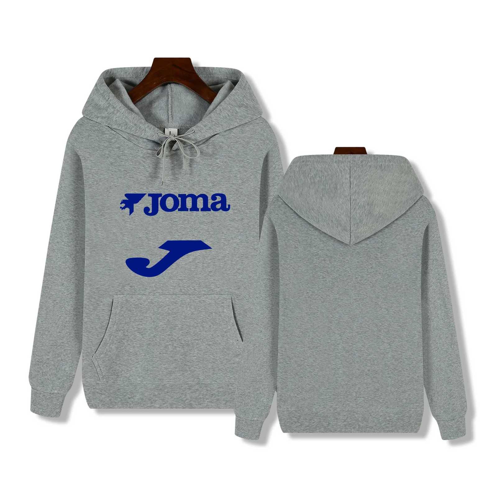 JOMAhigh-quality mens sweatshirt autumn and winter letter printing daily outdoor leisure sports fitness adult hooded longsleeve W251106