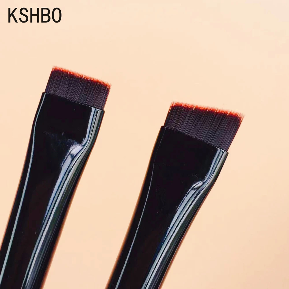 KSHBO thin eyeliner brush superfine angle eyebrow contour portable female lining cream makeup tool 250325