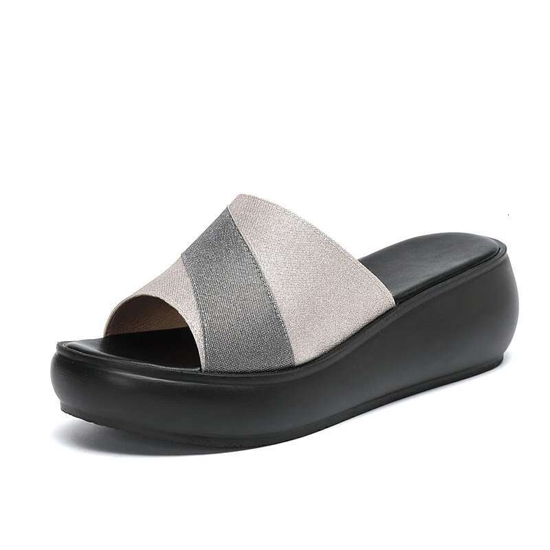 2025 Summer New Slope Heel Women's Designer Fashion Slippers, Sandals, Casual Shoes