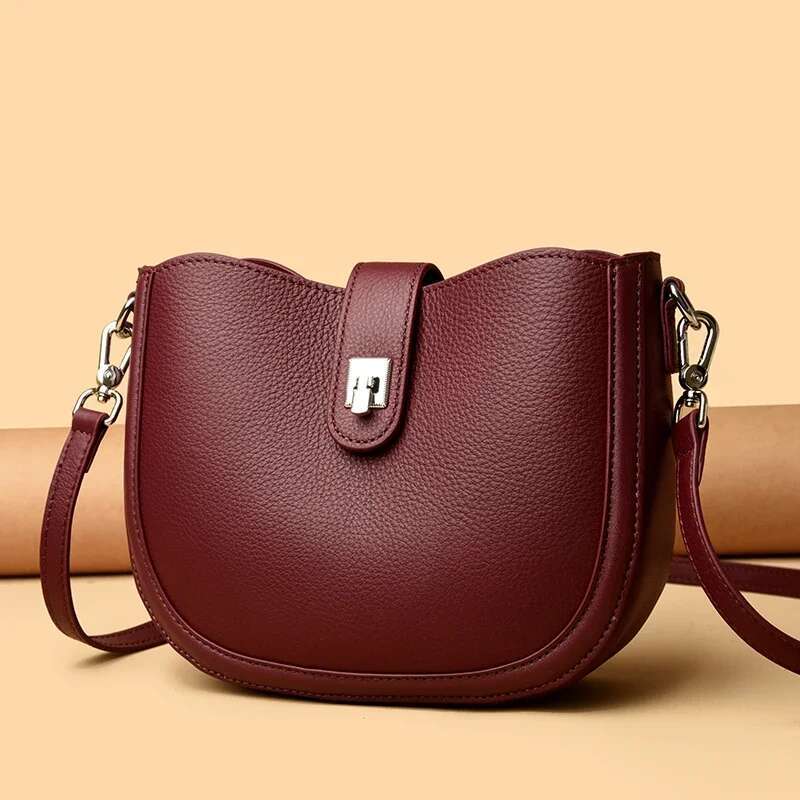 Genuine Tote Bag Women Real Cow Leather Handbag Fashion Ladies Shoulder Crossbody Bags 2025 New Female Sac A Main