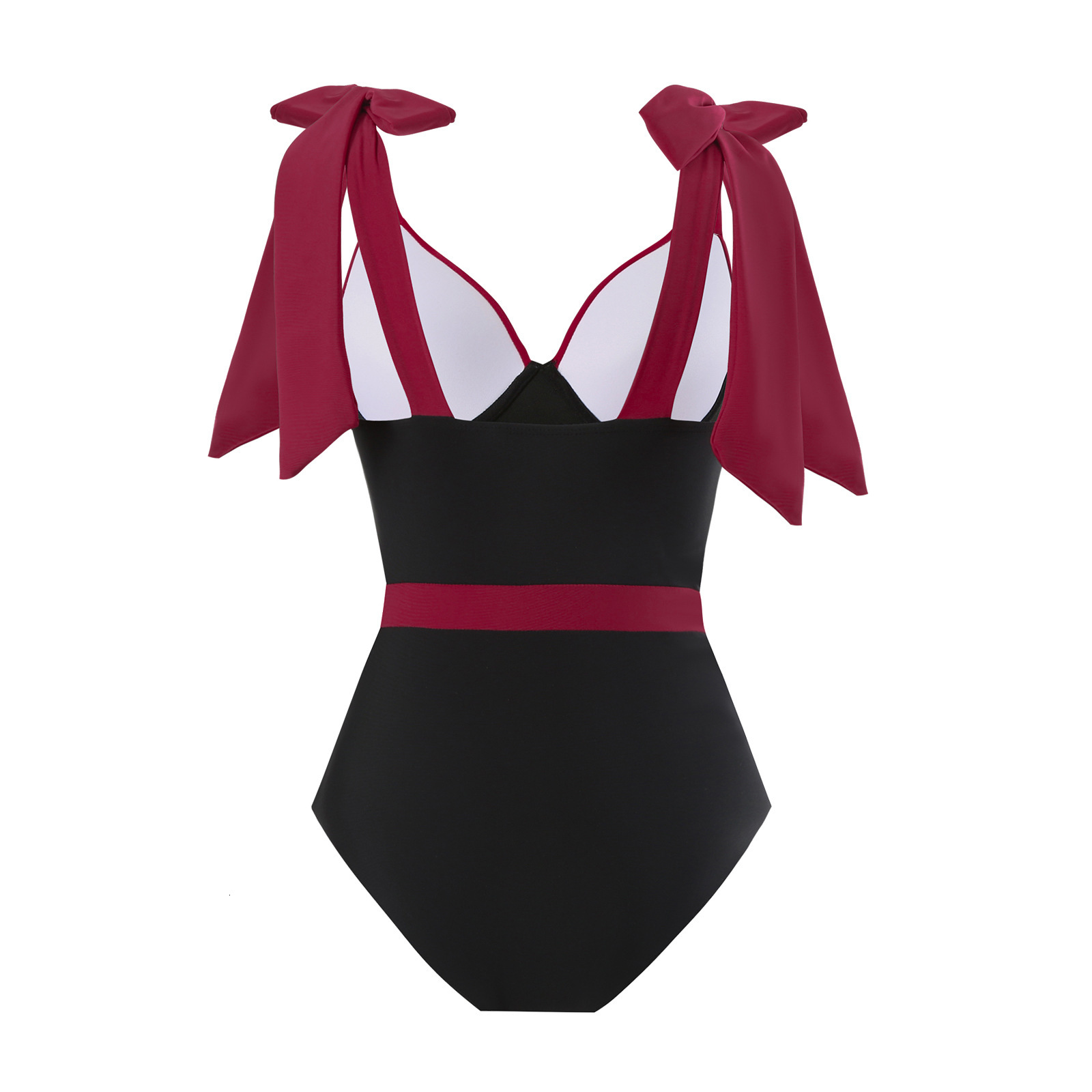 2025 New Bohemian Style Bow Strap Joint Triangle Solid Color Wrap Skirt Beach Sunscreen Resort Swimsuit