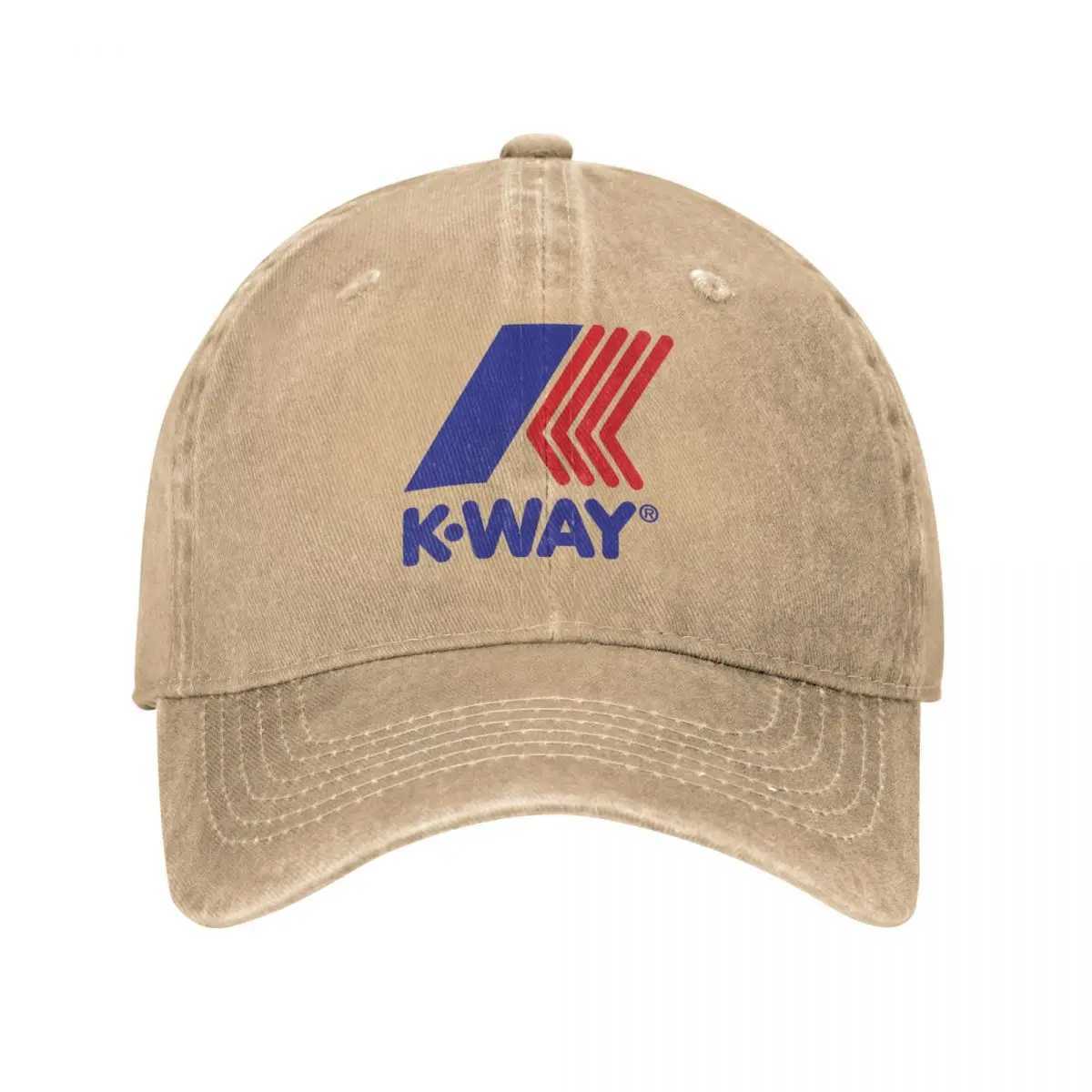 Vintage K-Ways Baseball Cap Unisex Distressed Denim Snapback Cap Outdoor Workouts Hats Cap Z250403