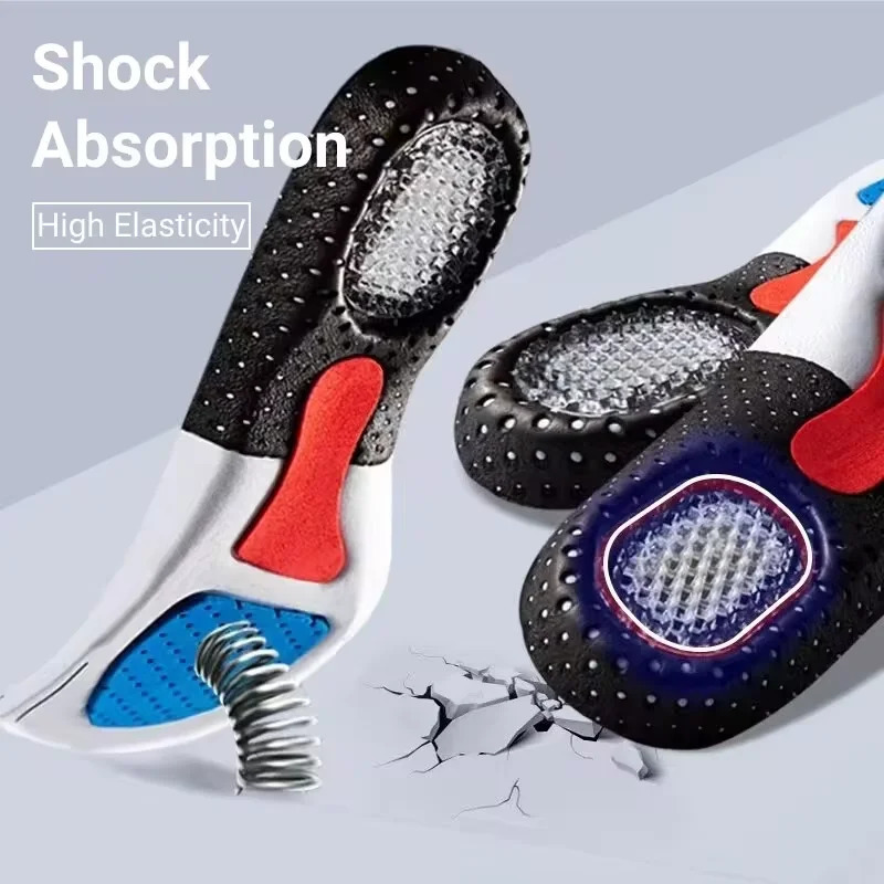 1Pair Orthopedic Insoles Memory Foam Cushion Gel Insole Silicone Arch Support Pads Sport Shoe Pad Soft Running Insert 251105