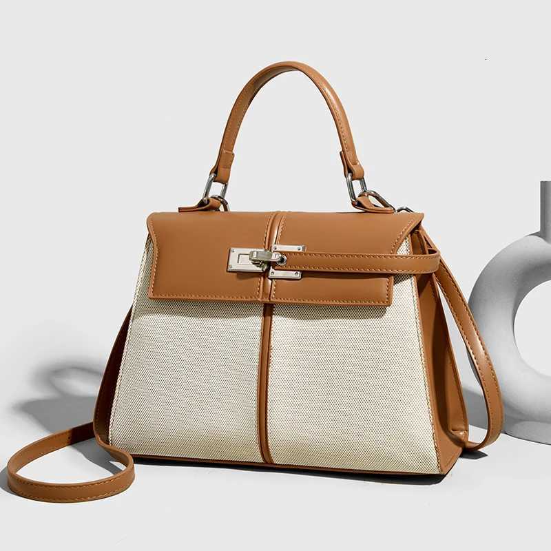 High-end Gold Lock Luxury Handbag Jw New Trapezoidal Messenger Bag Unique Design Brand Commuting Fashion Women Crossbody BagW251106